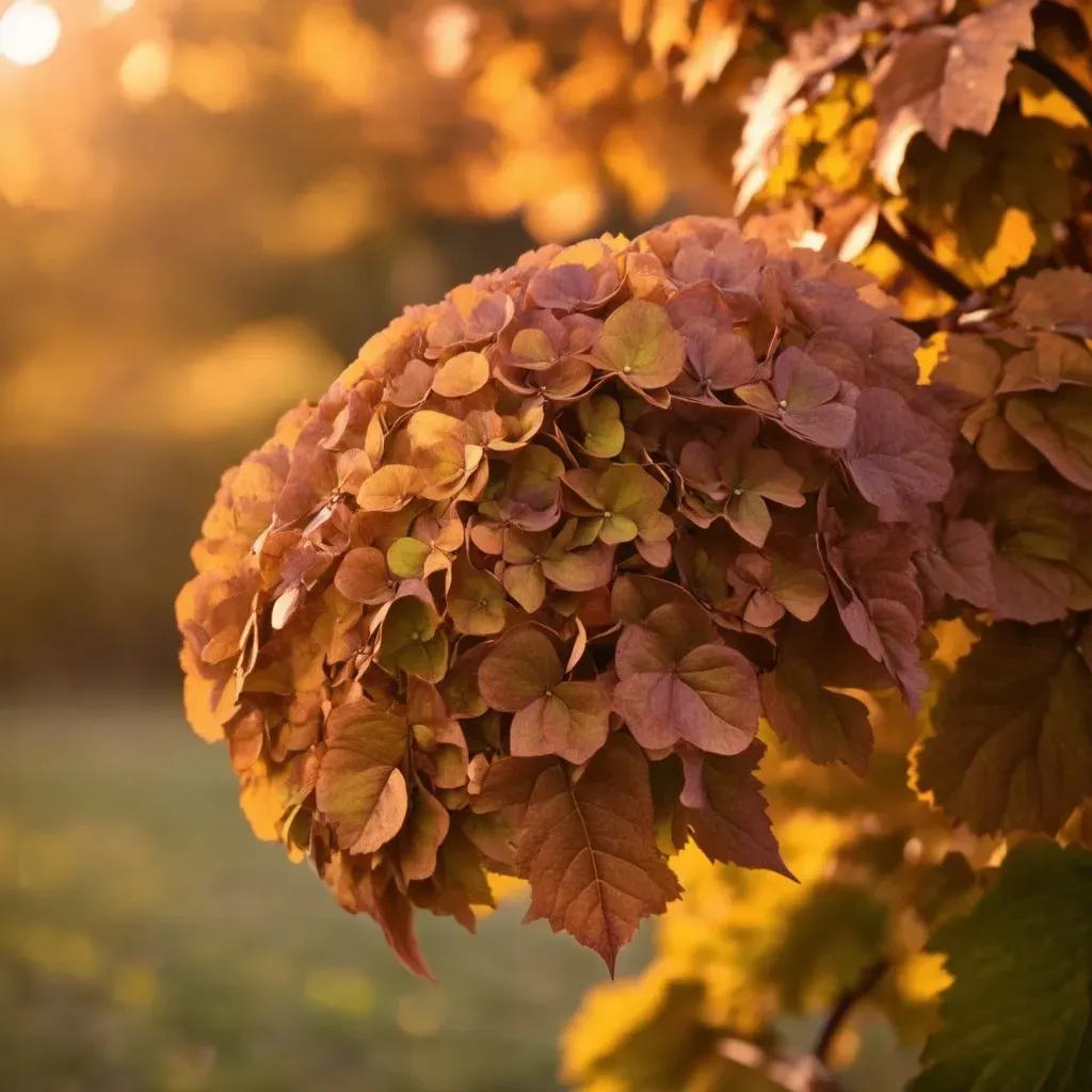 Brown Leaves Hydrangea