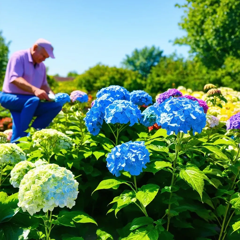 Deadheading process for Endless Summer Hydrangeas