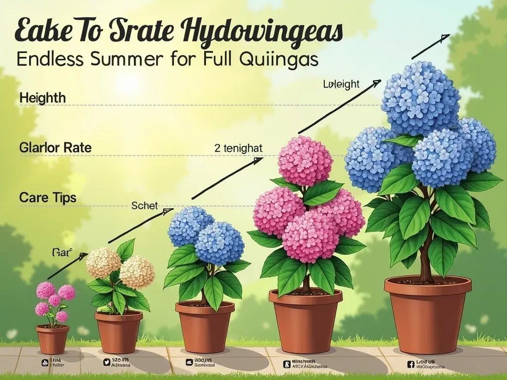 Endless Summer Hydrangea Growth Chart