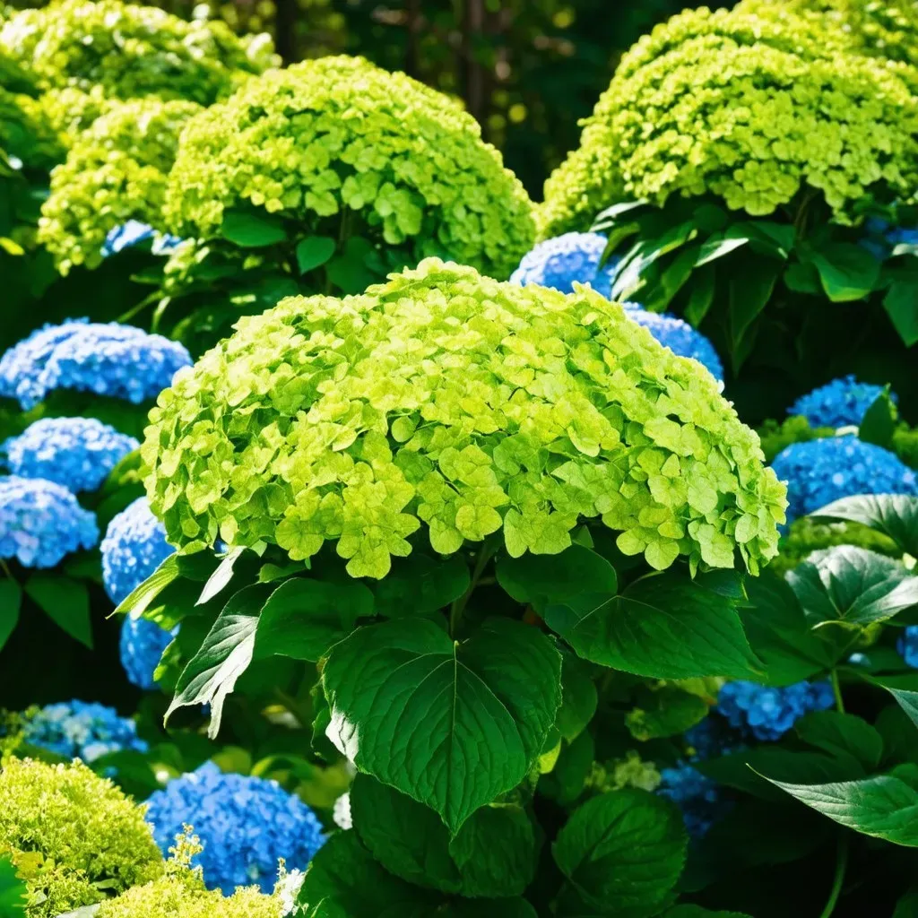 Green Hydrangea Plants