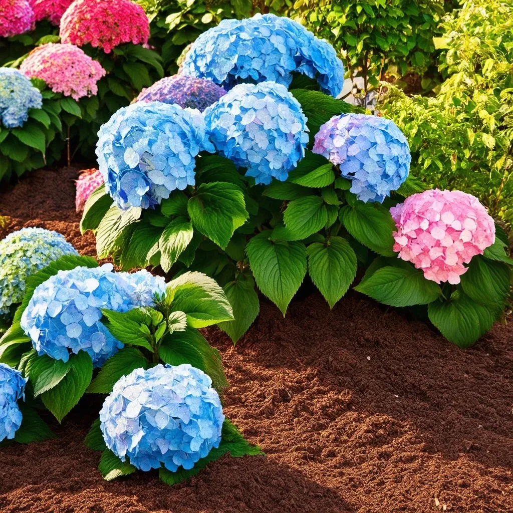 Hydrangea Color Change with Coffee Grounds