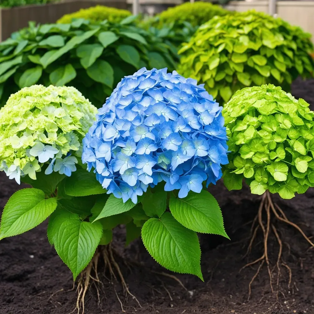 Hydrangea Varieties and Root Depth