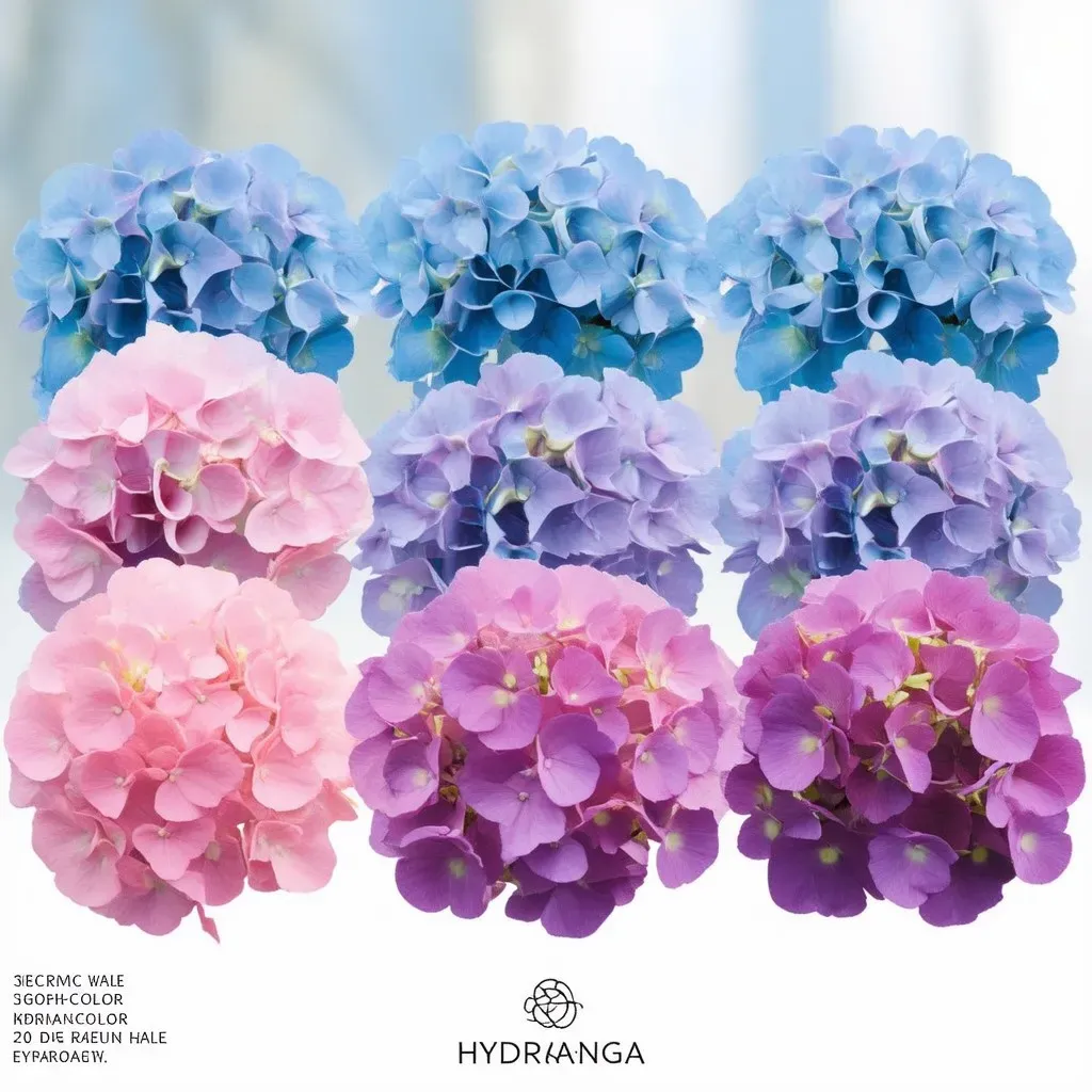 Hydrangea color chart