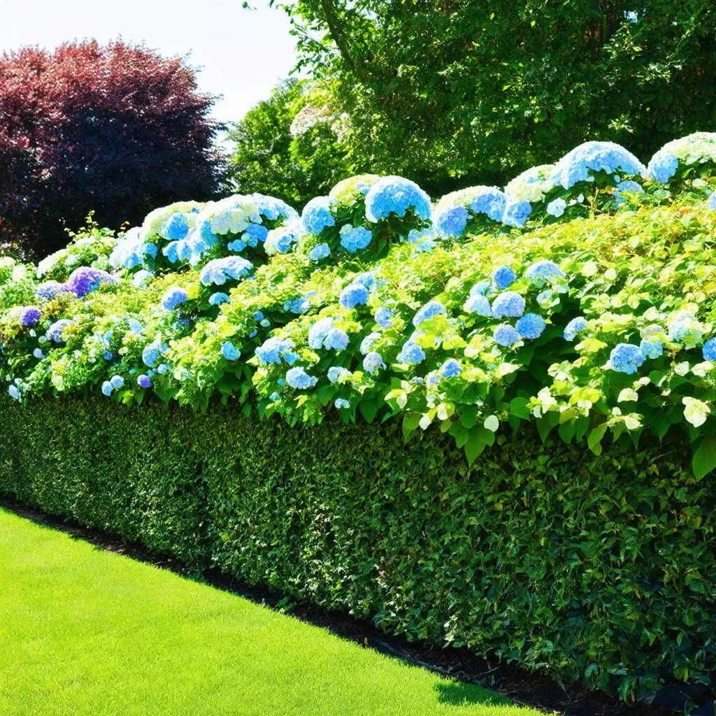 Hydrangea varieties and spacing