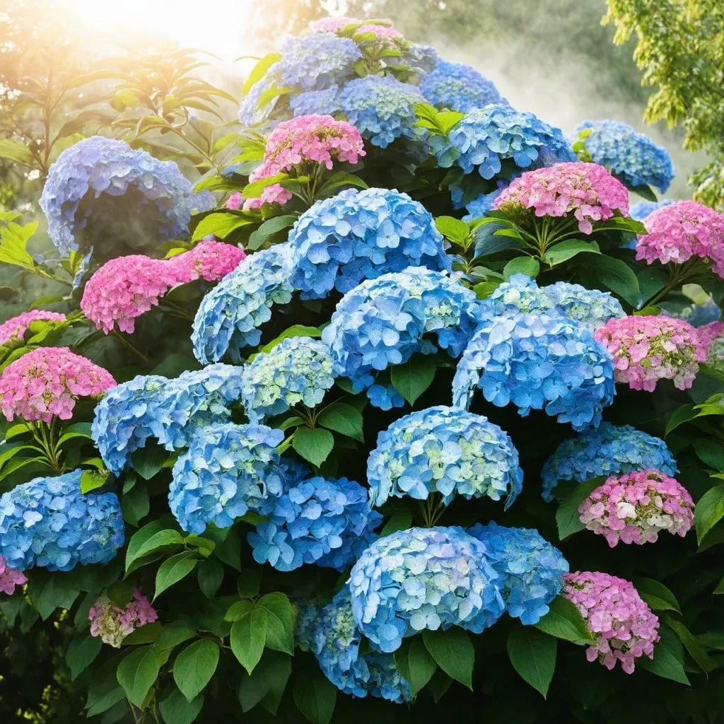 Hydrangea with Misting Technique