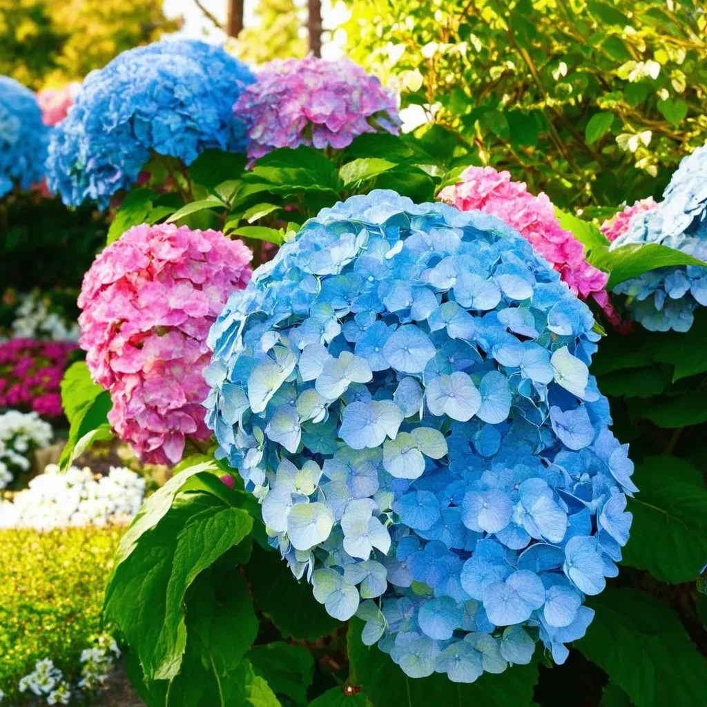 Hydrangeas in Bloom