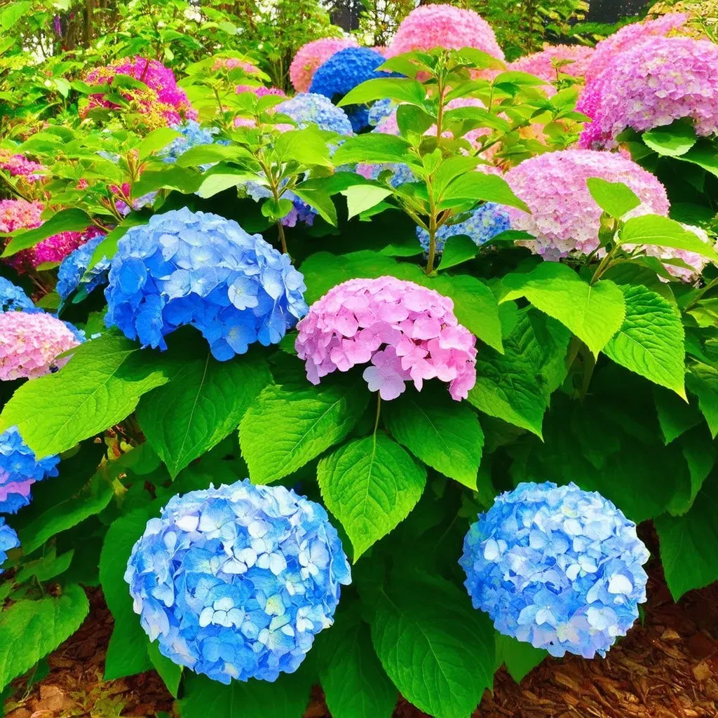 Hydrangeas in Bloom