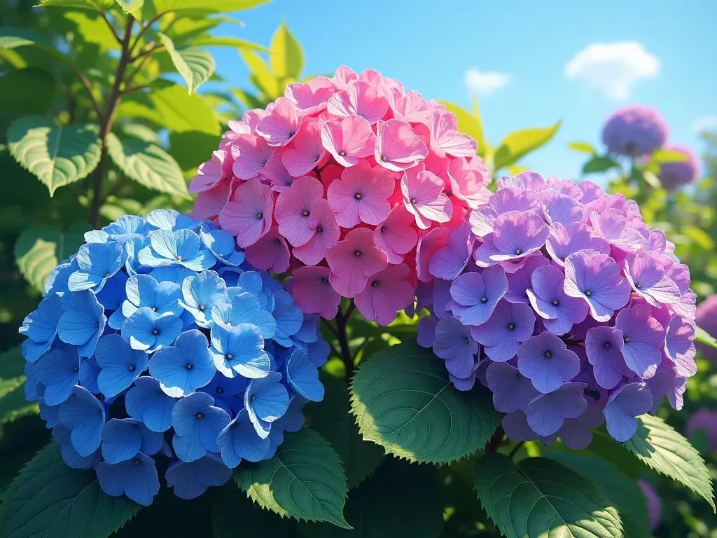 Invincible Hydrangea Blooming