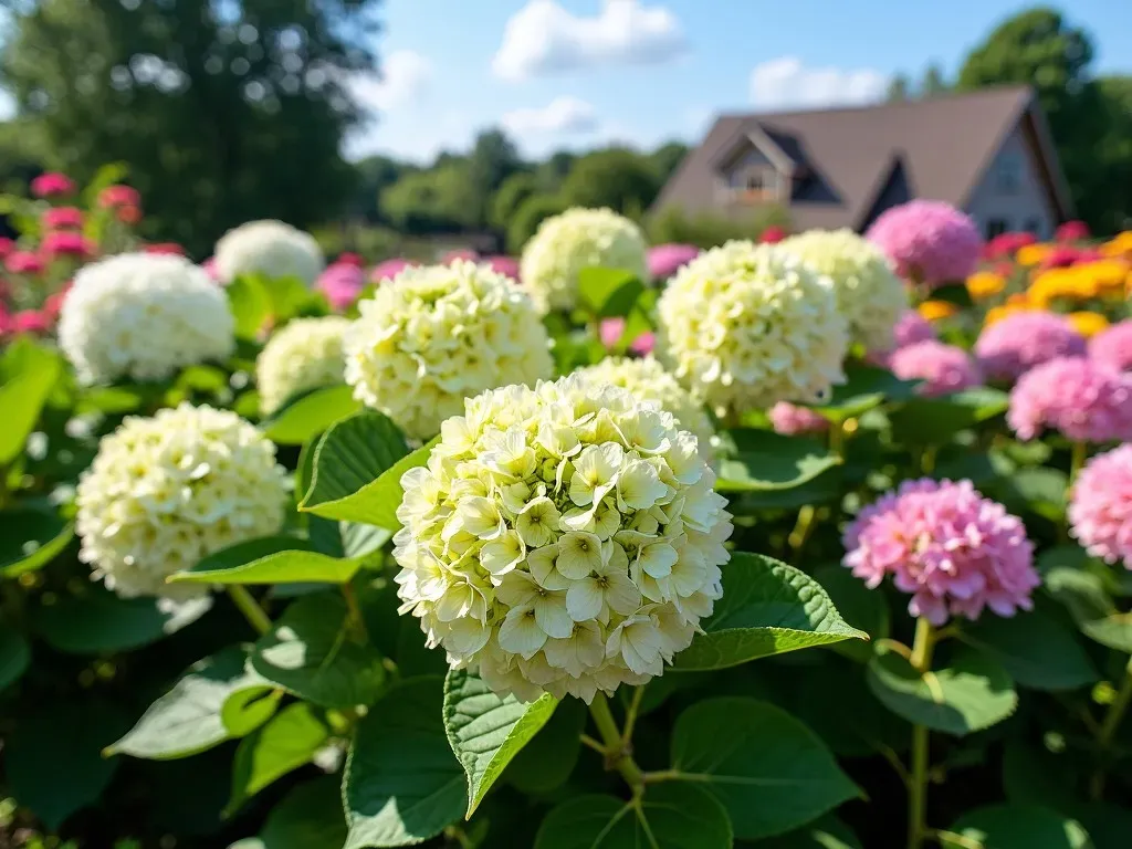 Limelight Hydrangea Flower Transition