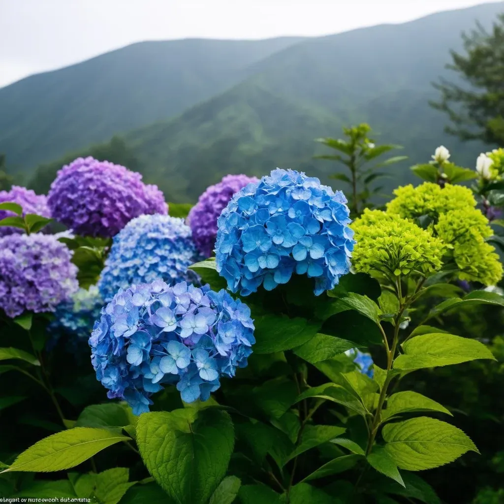 Mountain Hydrangea Blooms