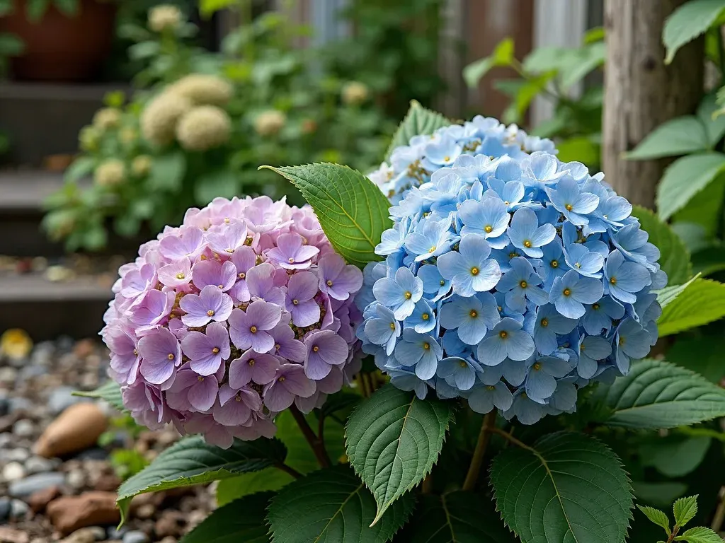 Native Wild Hydrangea in natural habitat