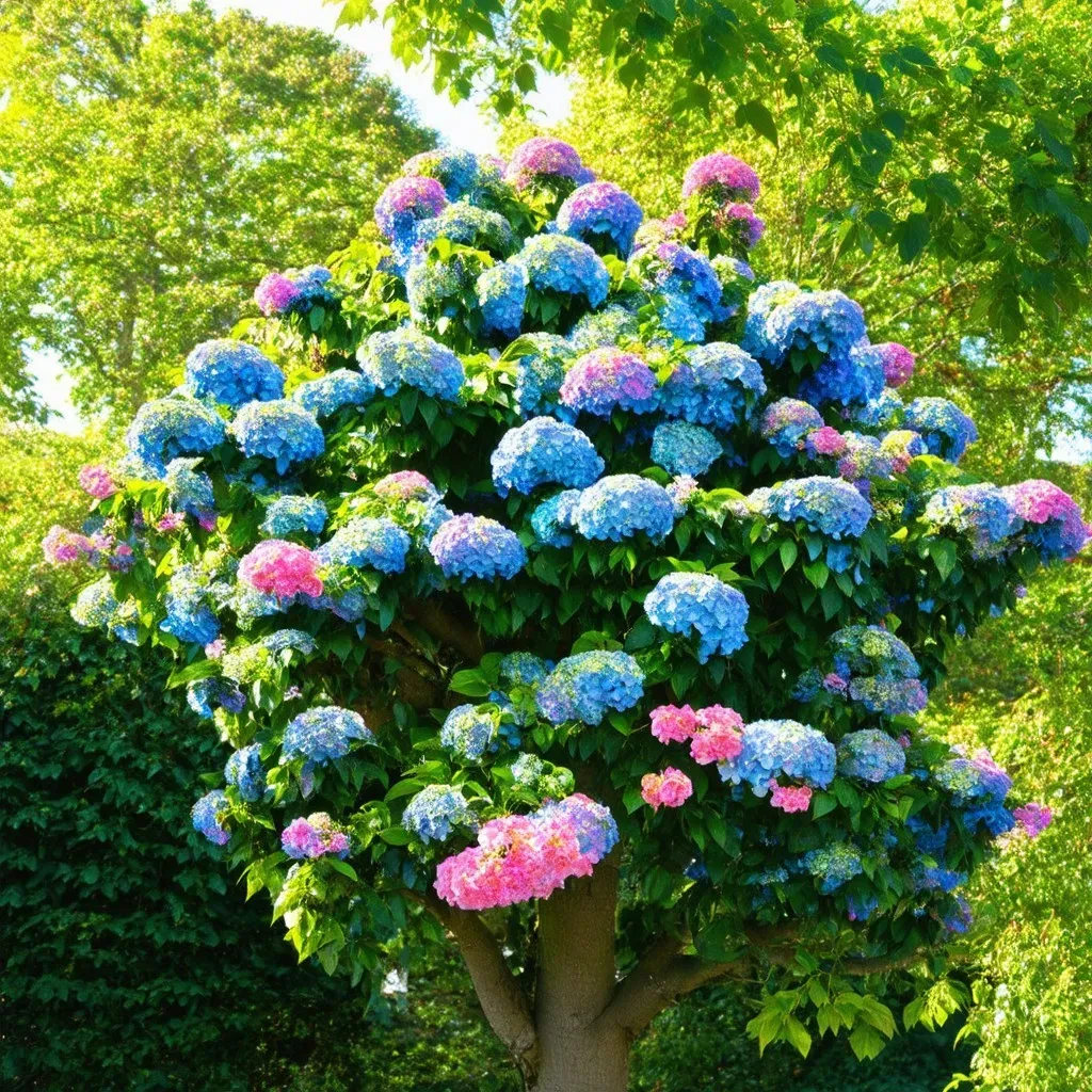 Overgrown Hydrangea Tree