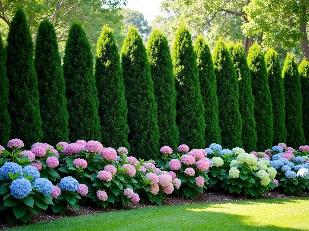 Discover the Perfect Pair: Arborvitae and Hydrangea for a Stunning Privacy Hedge!