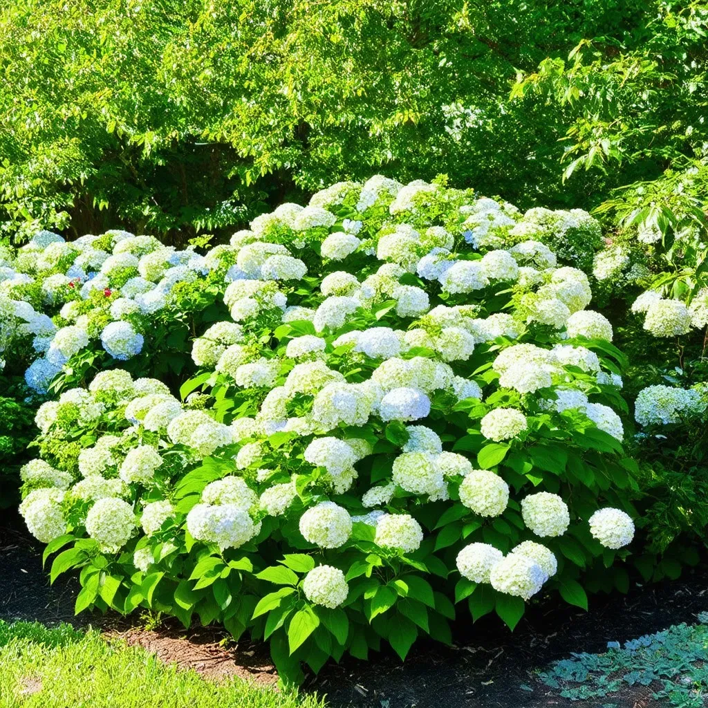 Pruned Snowball Hydrangea