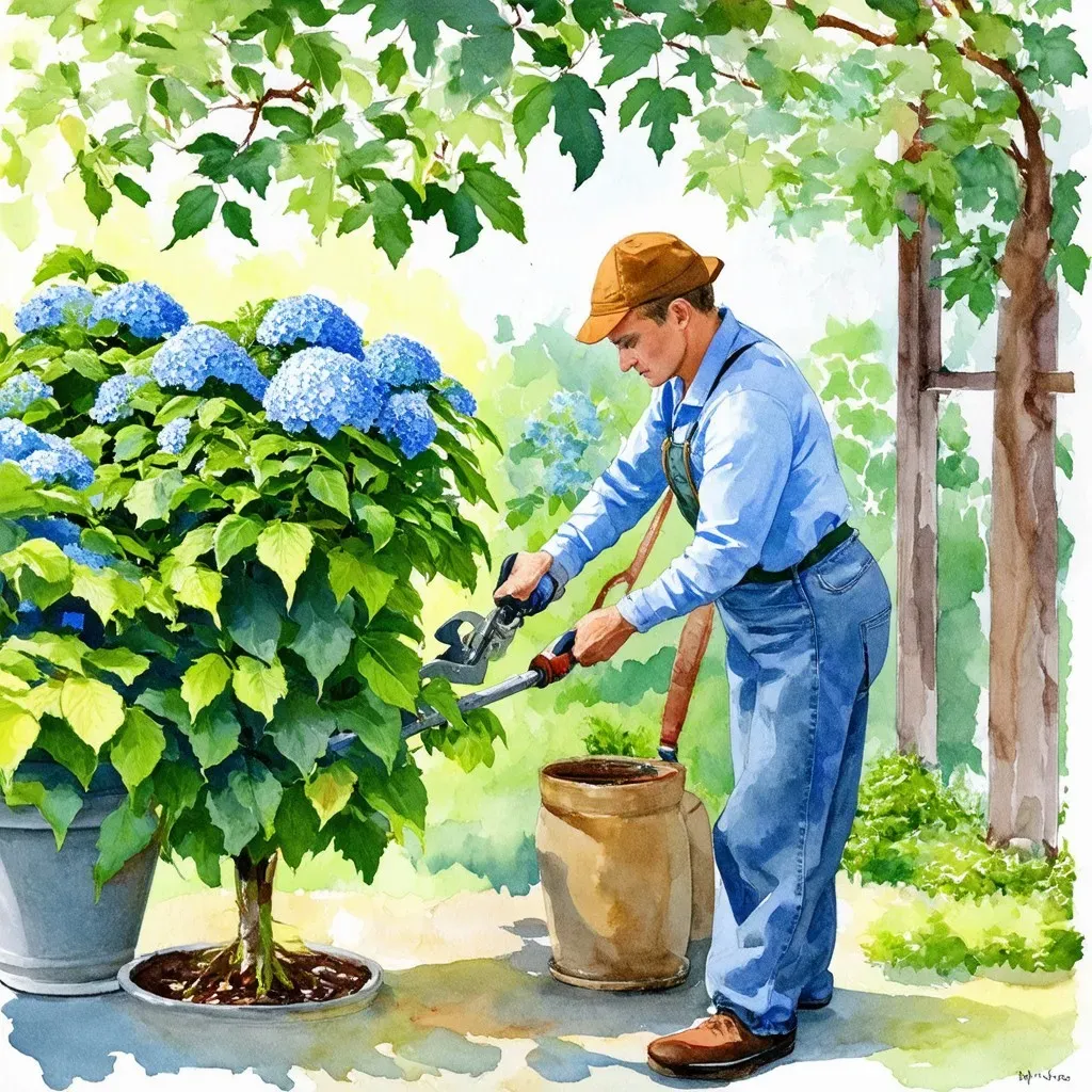 Pruning a La Dreamin Hydrangea