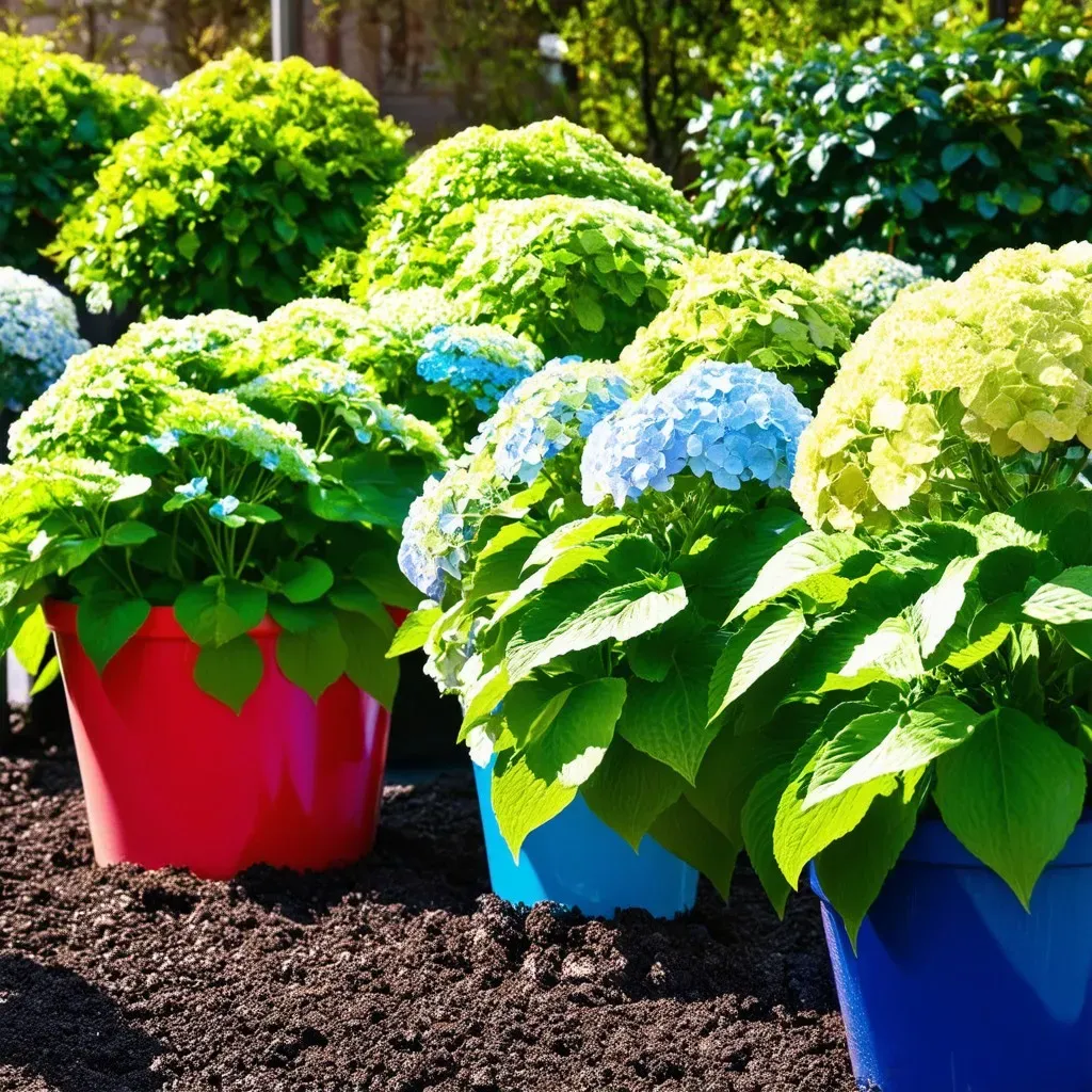 Soil for hydrangeas in pots