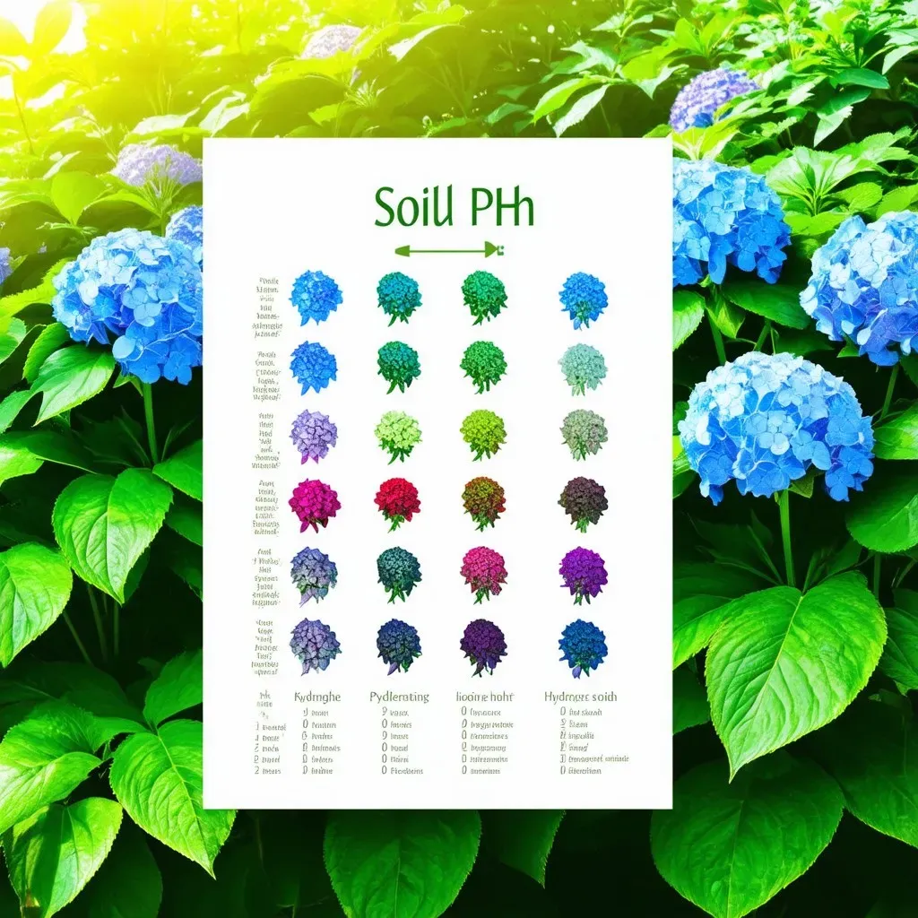 Soil pH Chart for Hydrangeas