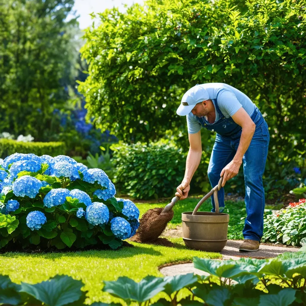 Transplanting Hydrangeas Step 1