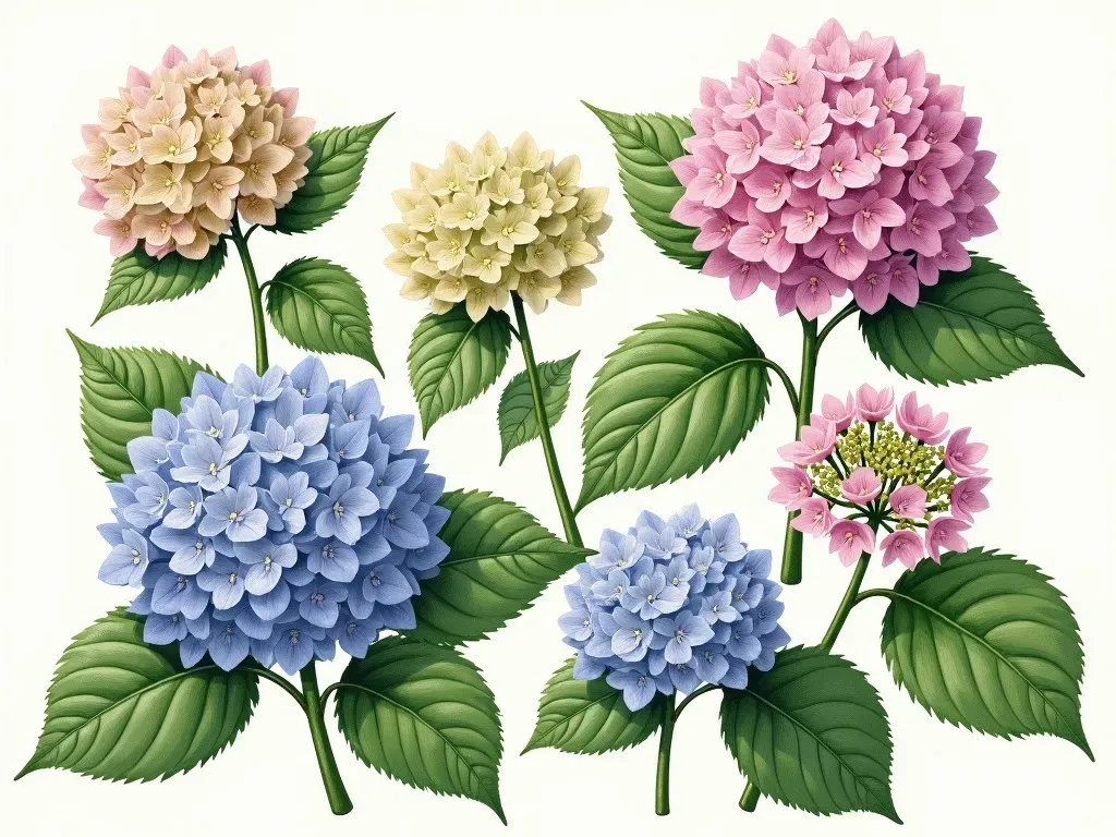 Unique Hydrangea Growth Stage