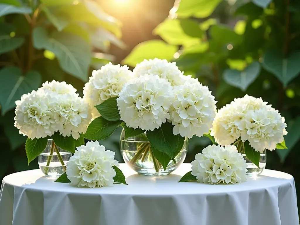 white-hydrangea-Variety-Table